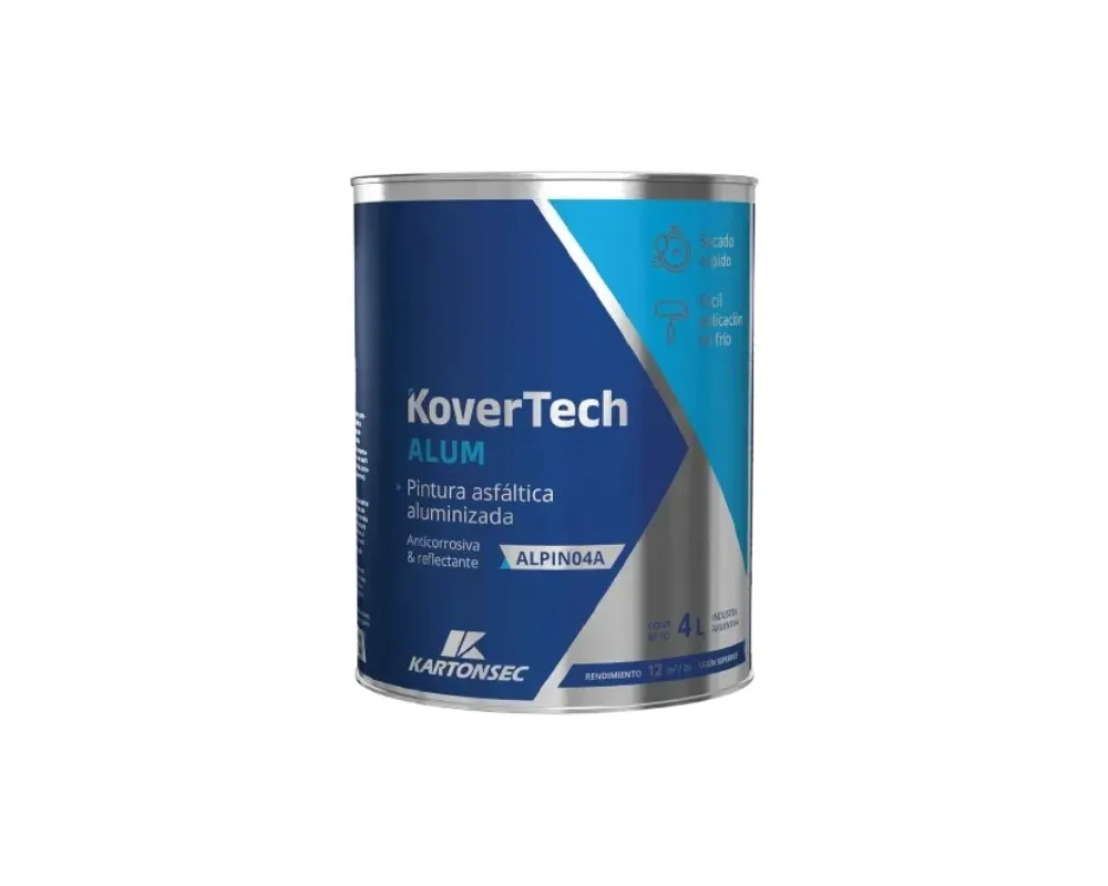 KoverTech - Pintura Asfáltica Aluminizada